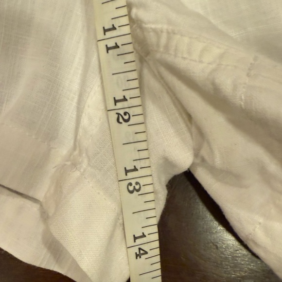 Women’s Point Sur White Linen Blend Shorts with Elastic Waist and Tie sz XS - Picture 7 of 7